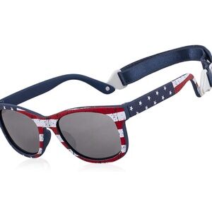 🆕 Red and White Wayfarer Sunglasses for Patriotic Celebrations